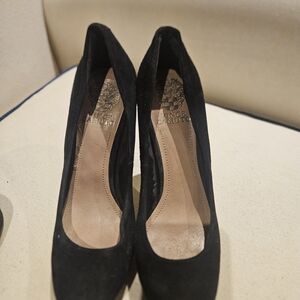 Vince Camuto Classic Black Suede Heels